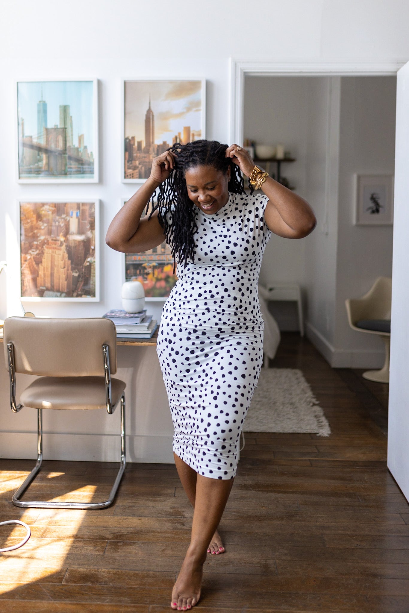 Lucy Body Con Skirt - Spotted