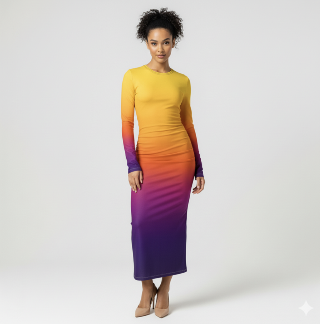 Long Sleeve Whitney - Sunburst (Printed to Order)