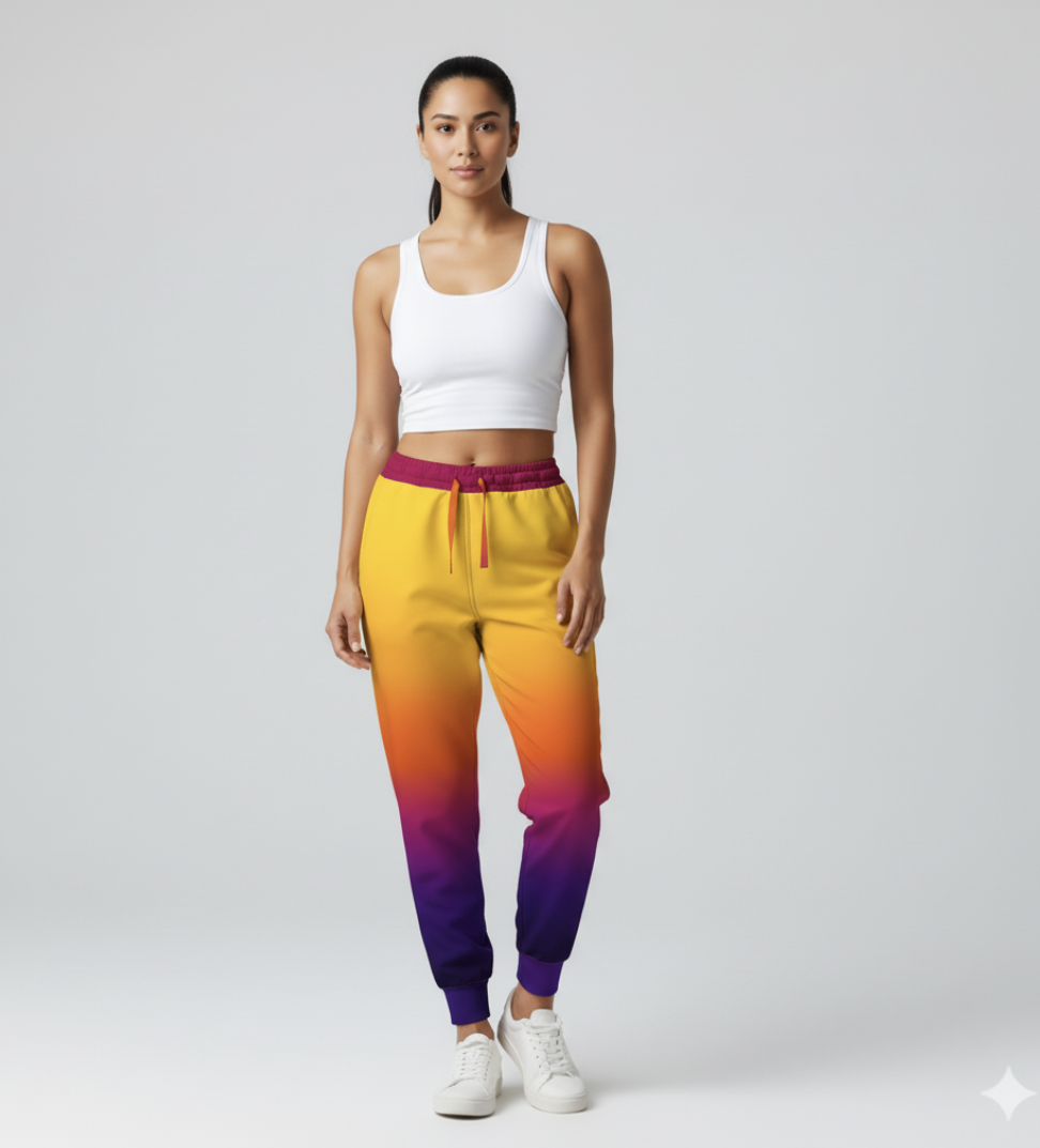 Indigo Joggers - Sunburst (Printed to Order)