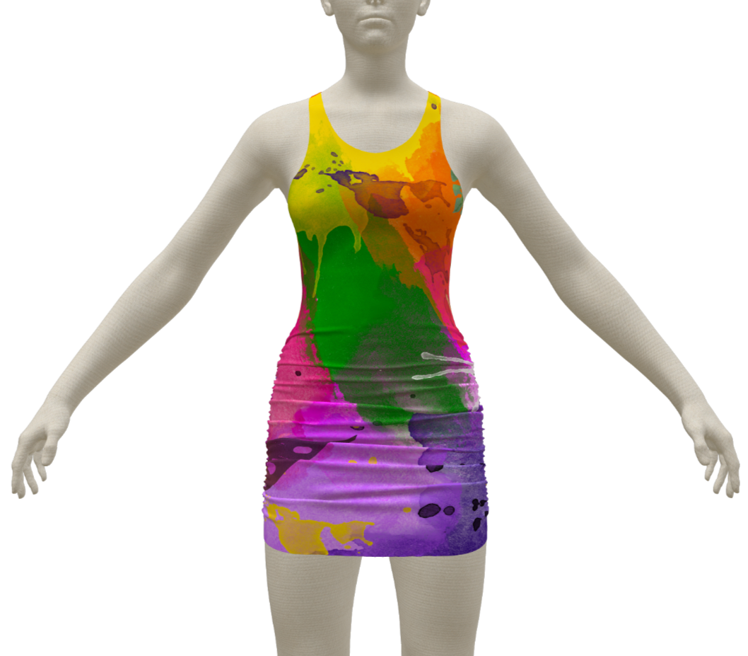 Mini Whitney Racer Back Tank Dress - Mystic