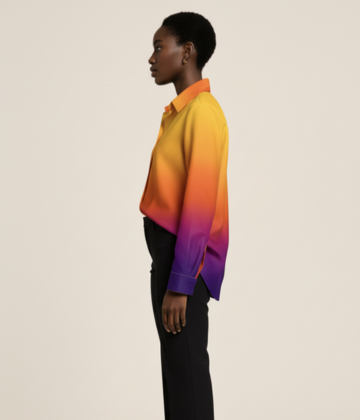 Cora Blouse - Sunburst (Printed to Order)