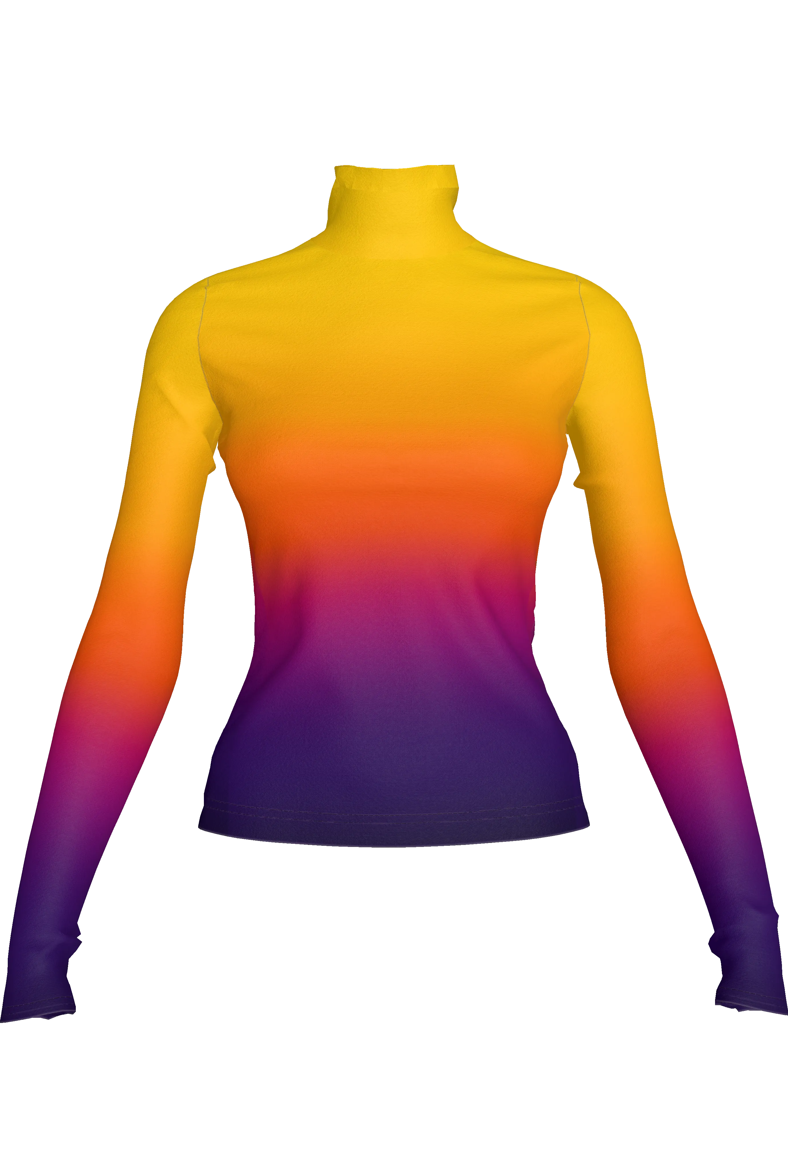 Naomi Turtleneck - Sunburst (Printed to Order)