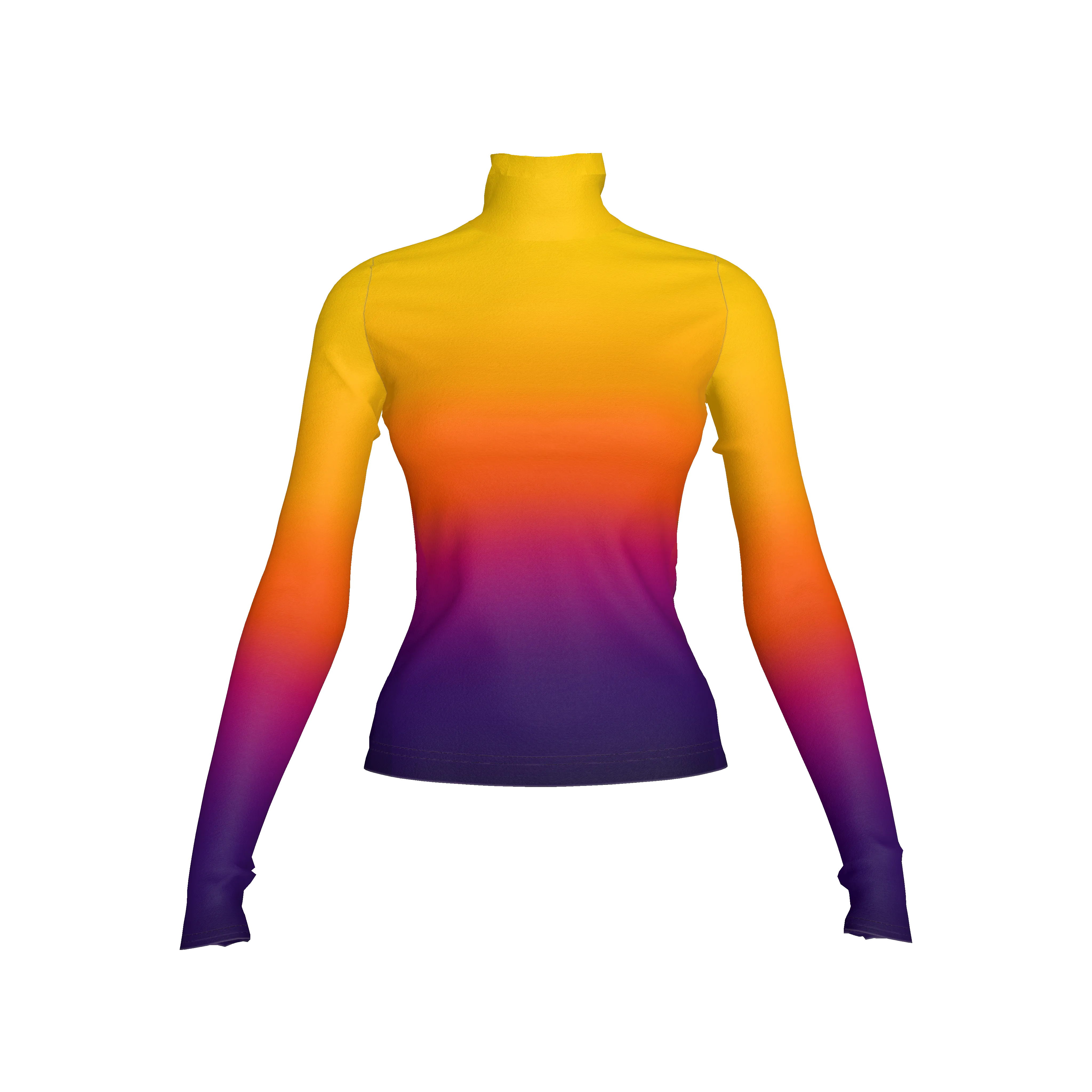 Naomi Turtleneck - Sunburst (Printed to Order)