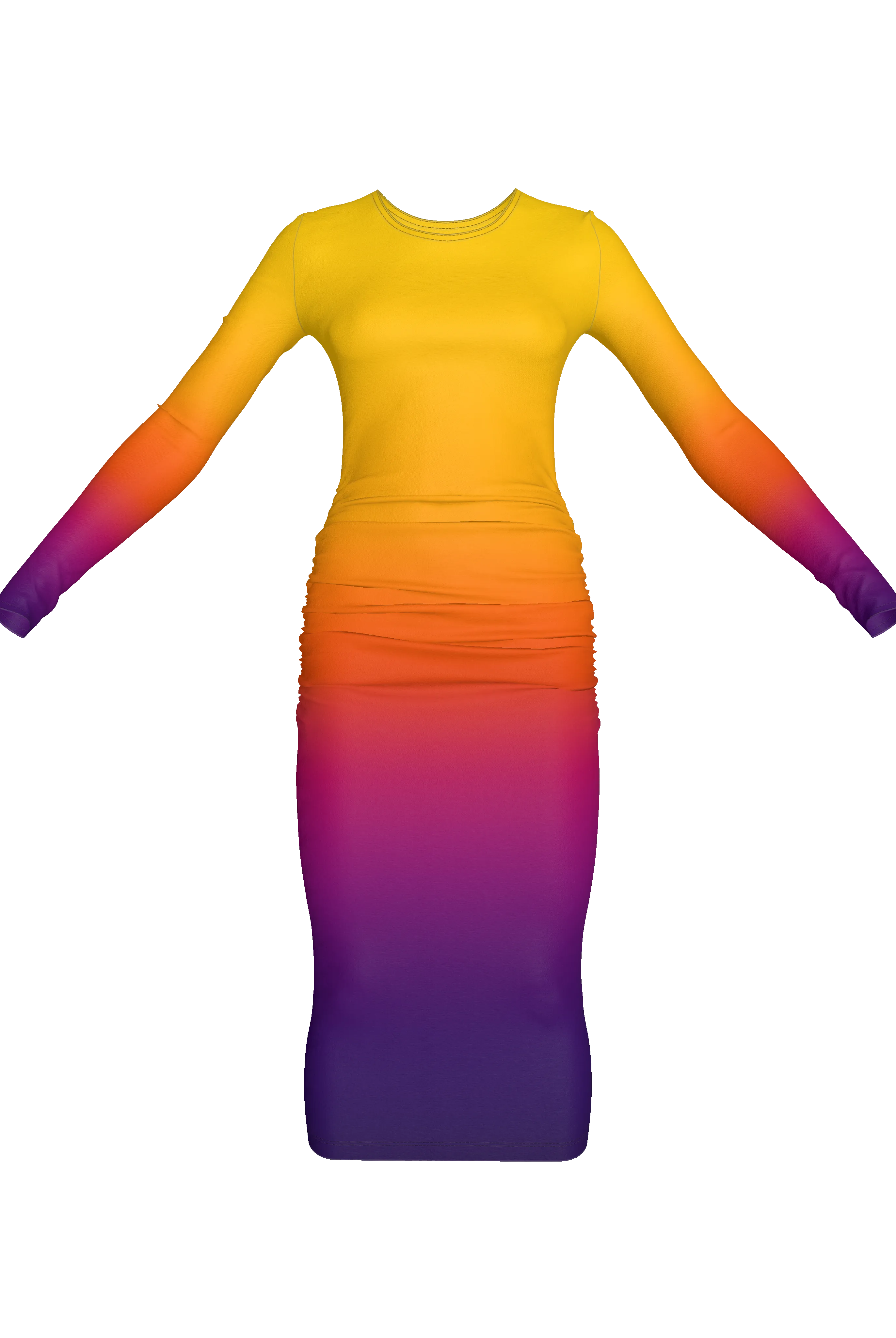 Long Sleeve Whitney - Sunburst (Printed to Order)