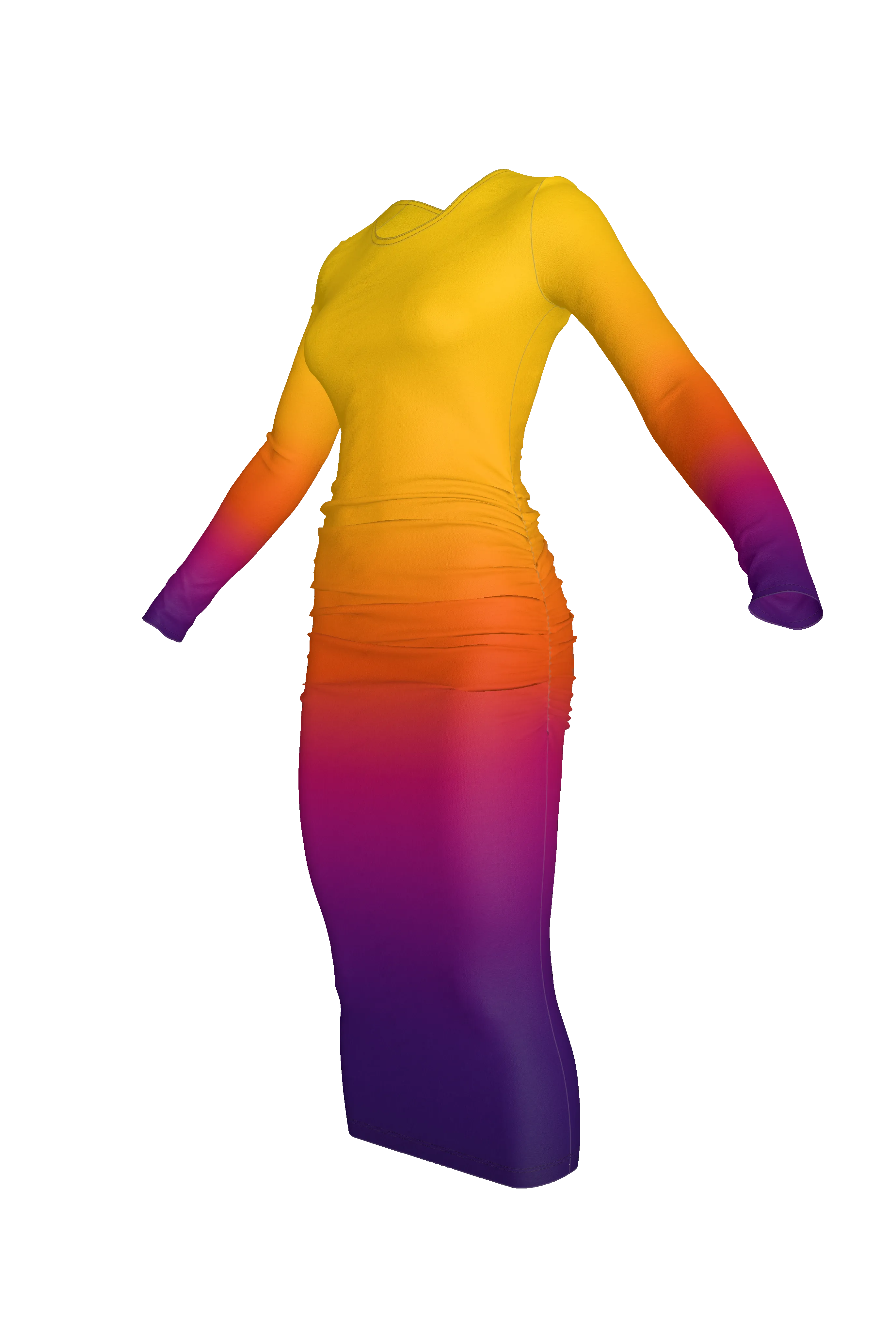 Long Sleeve Whitney - Sunburst (Printed to Order)