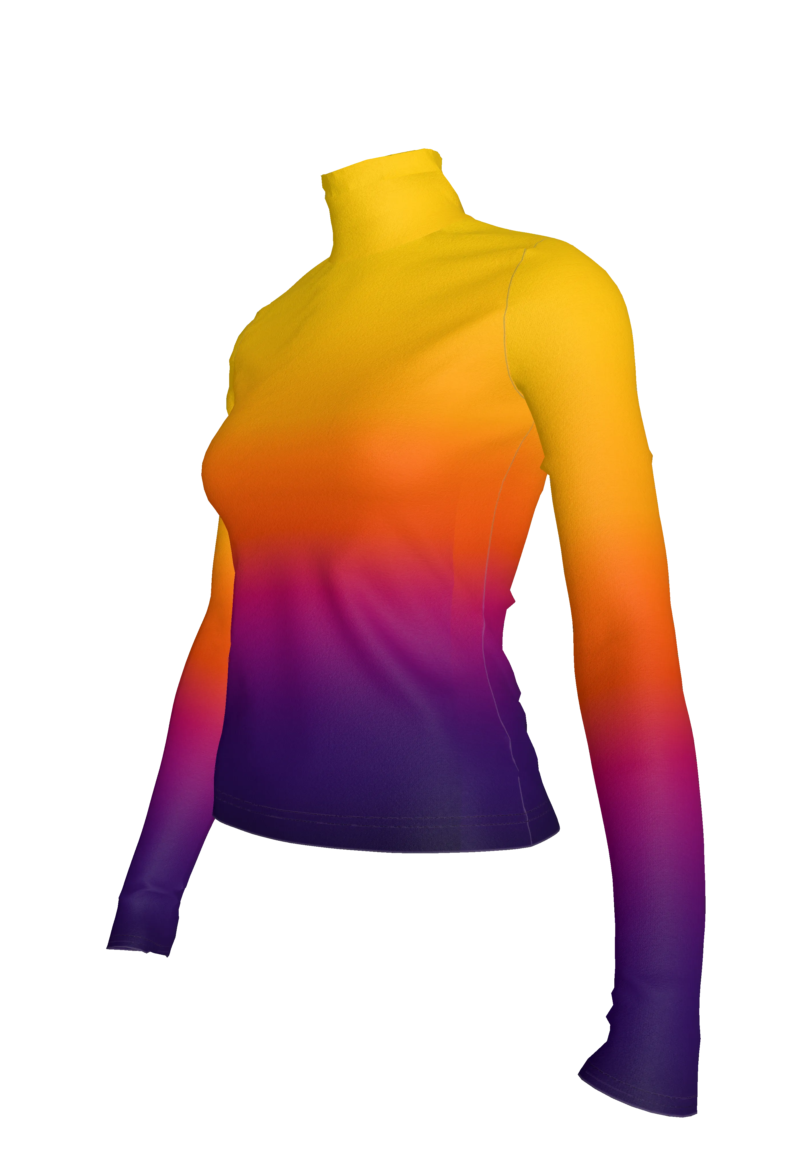 Naomi Turtleneck - Sunburst (Printed to Order)