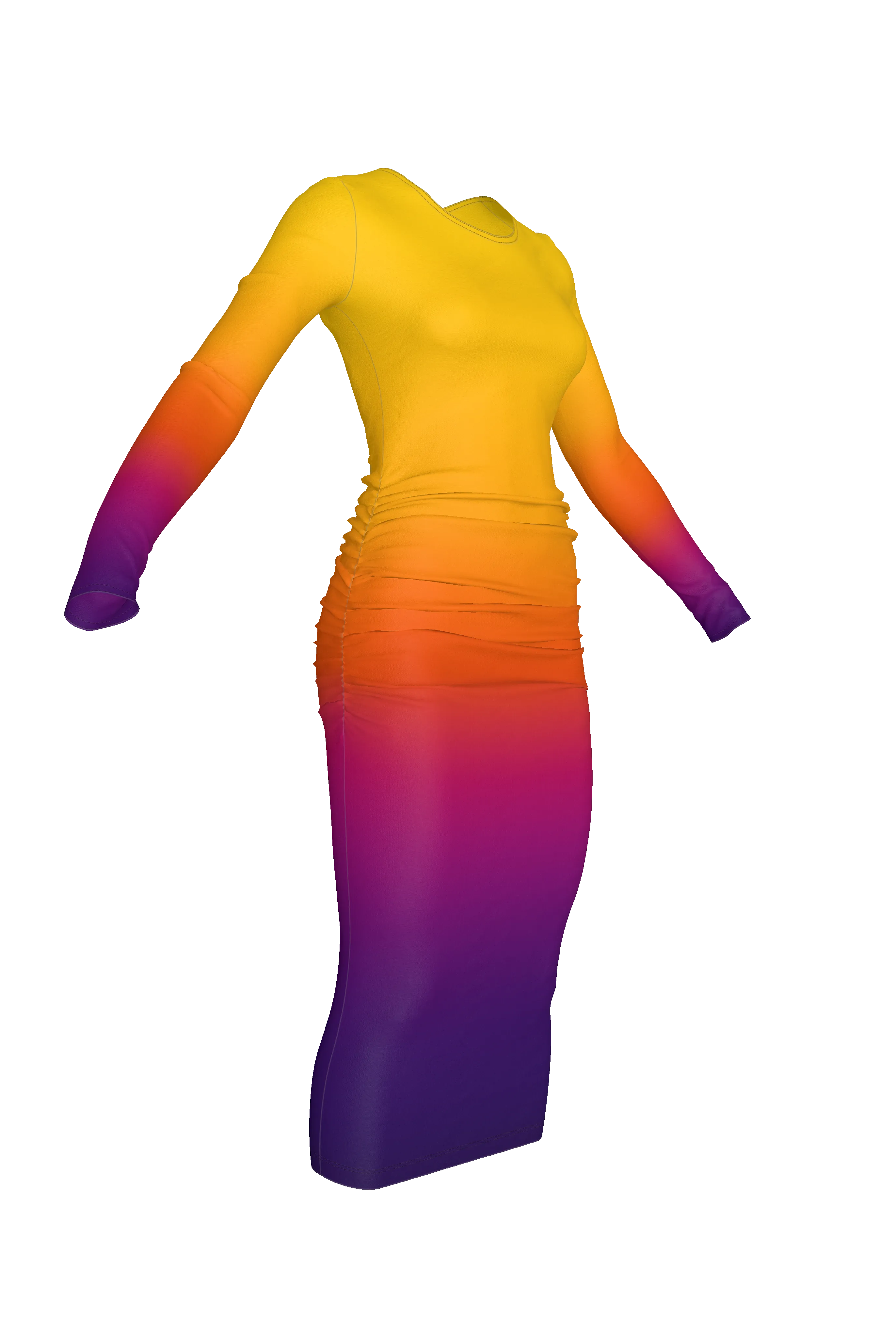 Long Sleeve Whitney - Sunburst (Printed to Order)