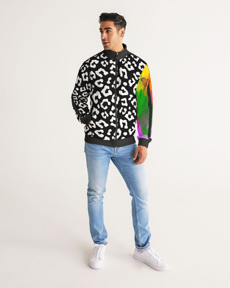 Doa Men's Stripe-Sleeve Track Jacket