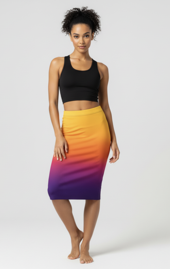 Lucy Skirt - Sunburst (Printed to Order)