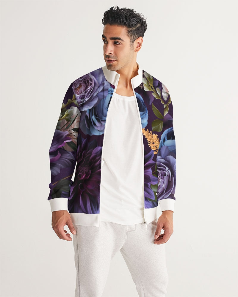 Gothic Floral Unisex Track Jacket - Printed to Order