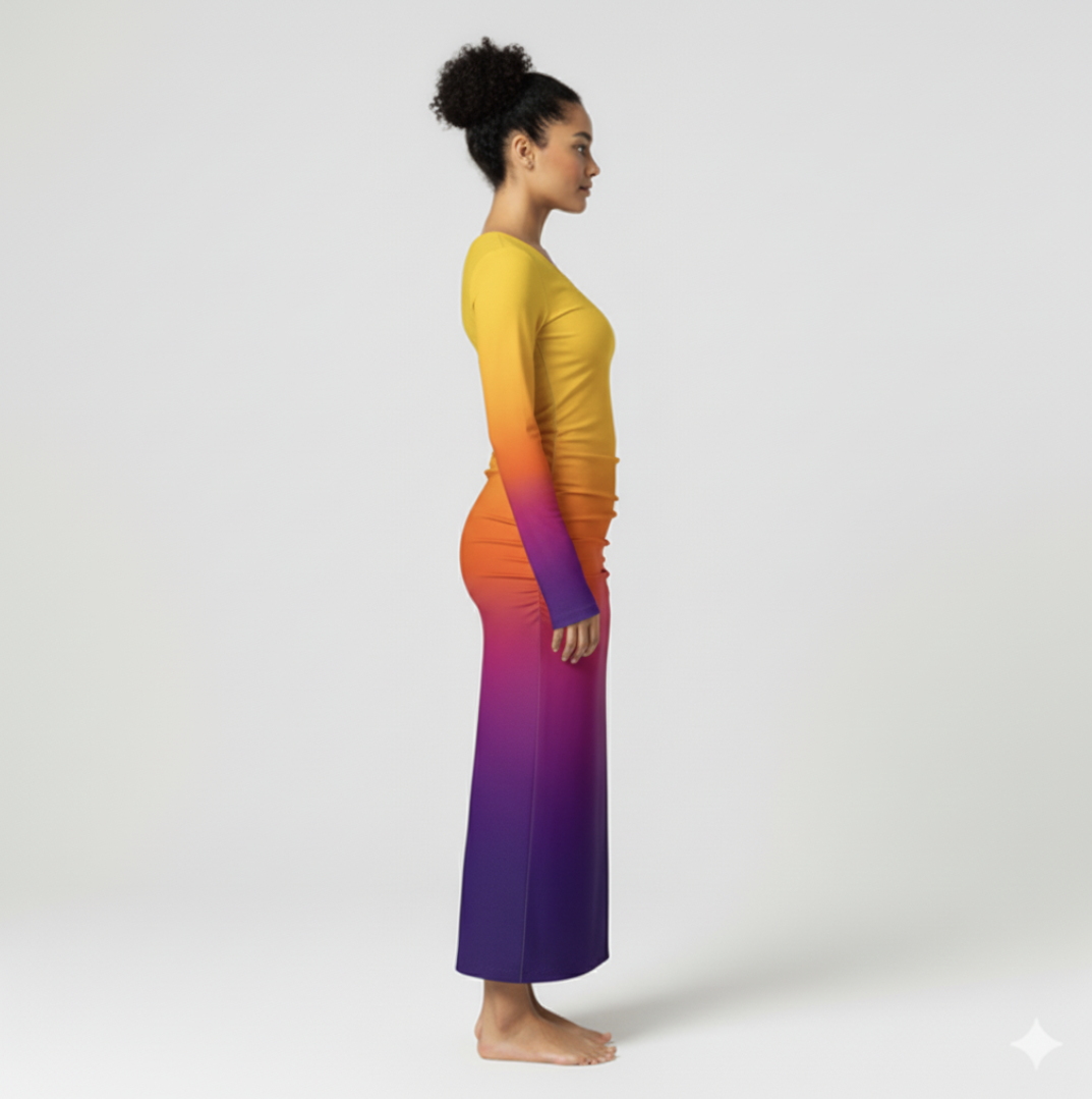 Long Sleeve Whitney - Sunburst (Printed to Order)