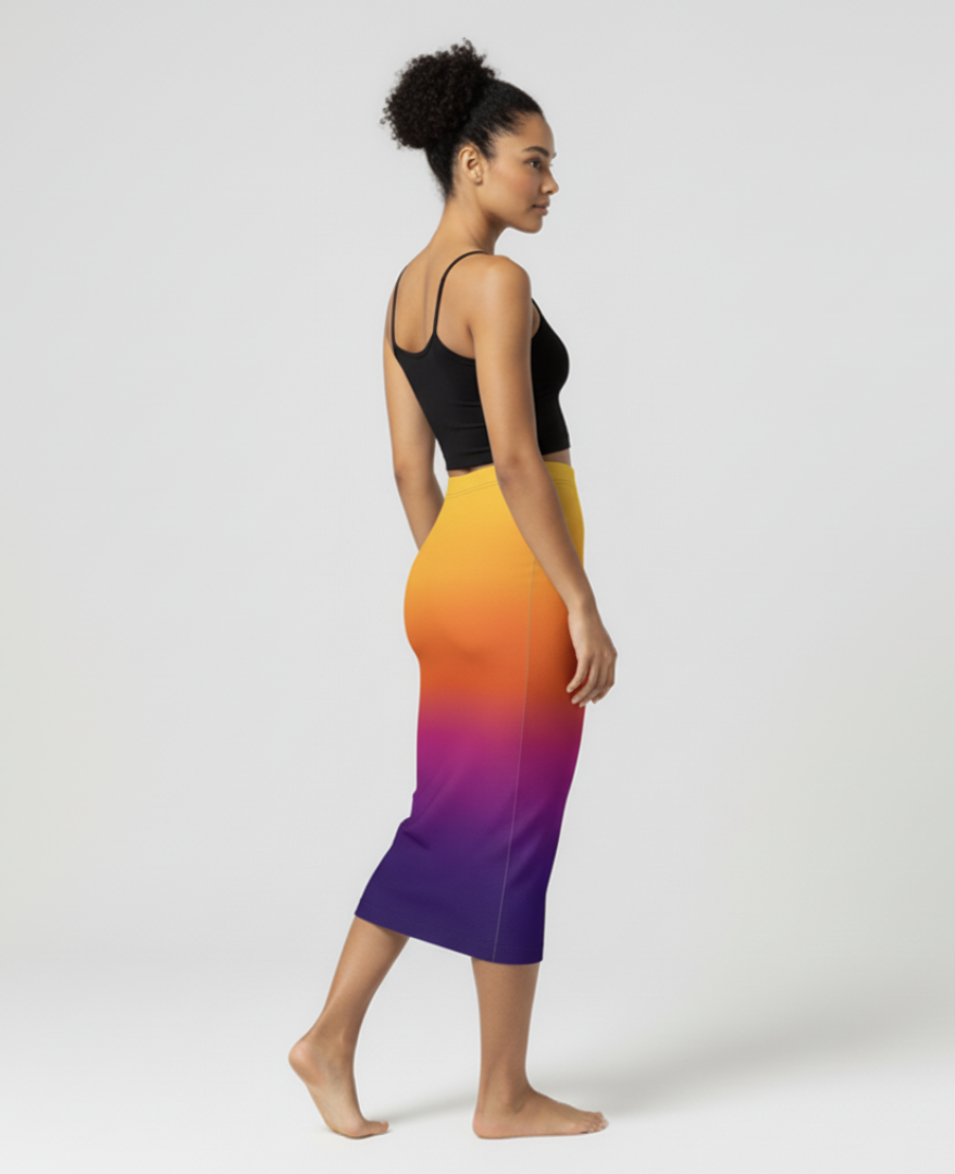 Lucy Skirt - Sunburst (Printed to Order)