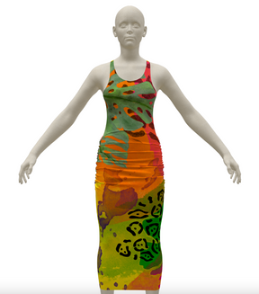 Whitney Racer Back Tank Dress - Mystic