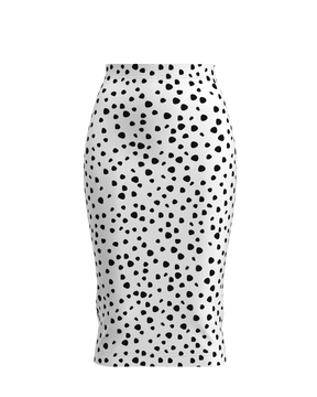 Lucy Body Con Skirt  - Spotted