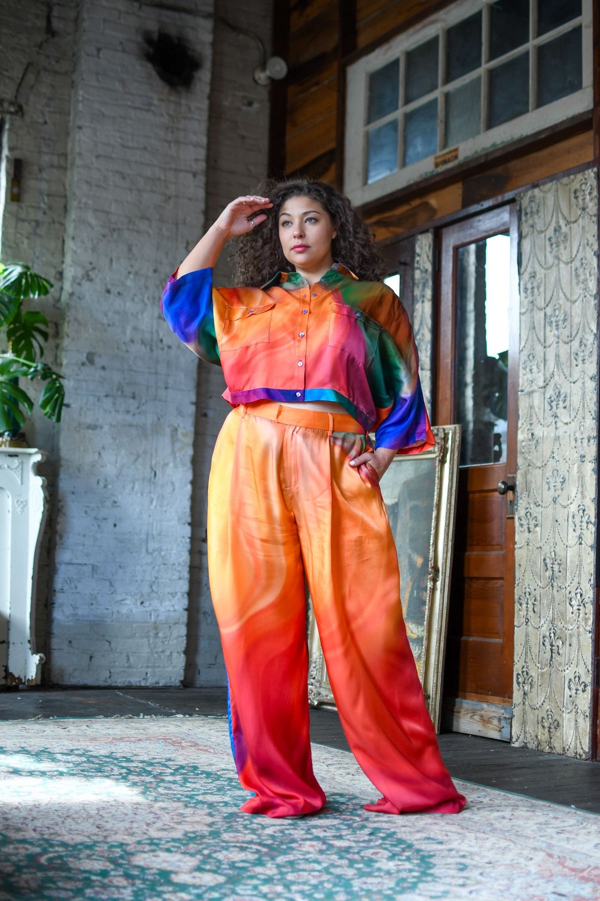 Tai Kimono Sleeve Blouse - Seri (Printed to Order)
