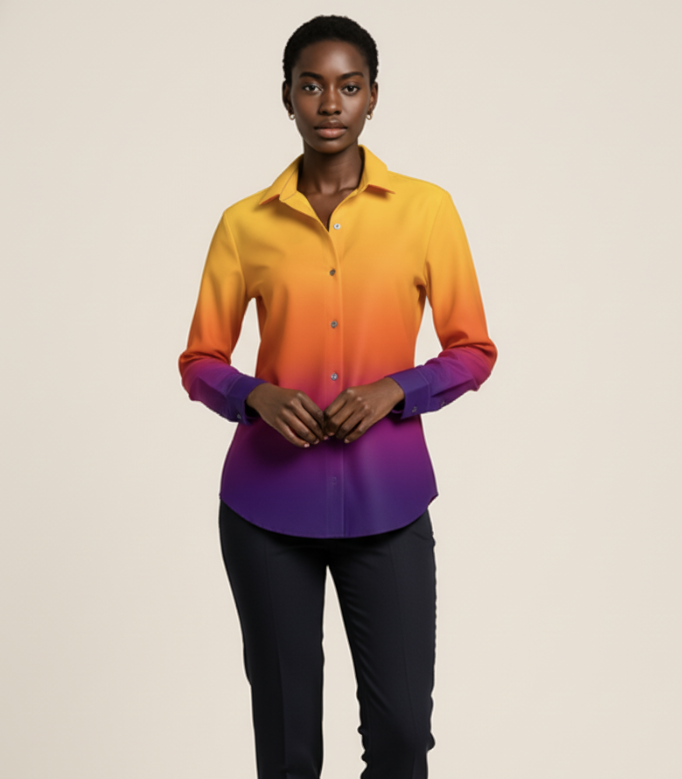 Cora Blouse - Sunburst (Printed to Order)