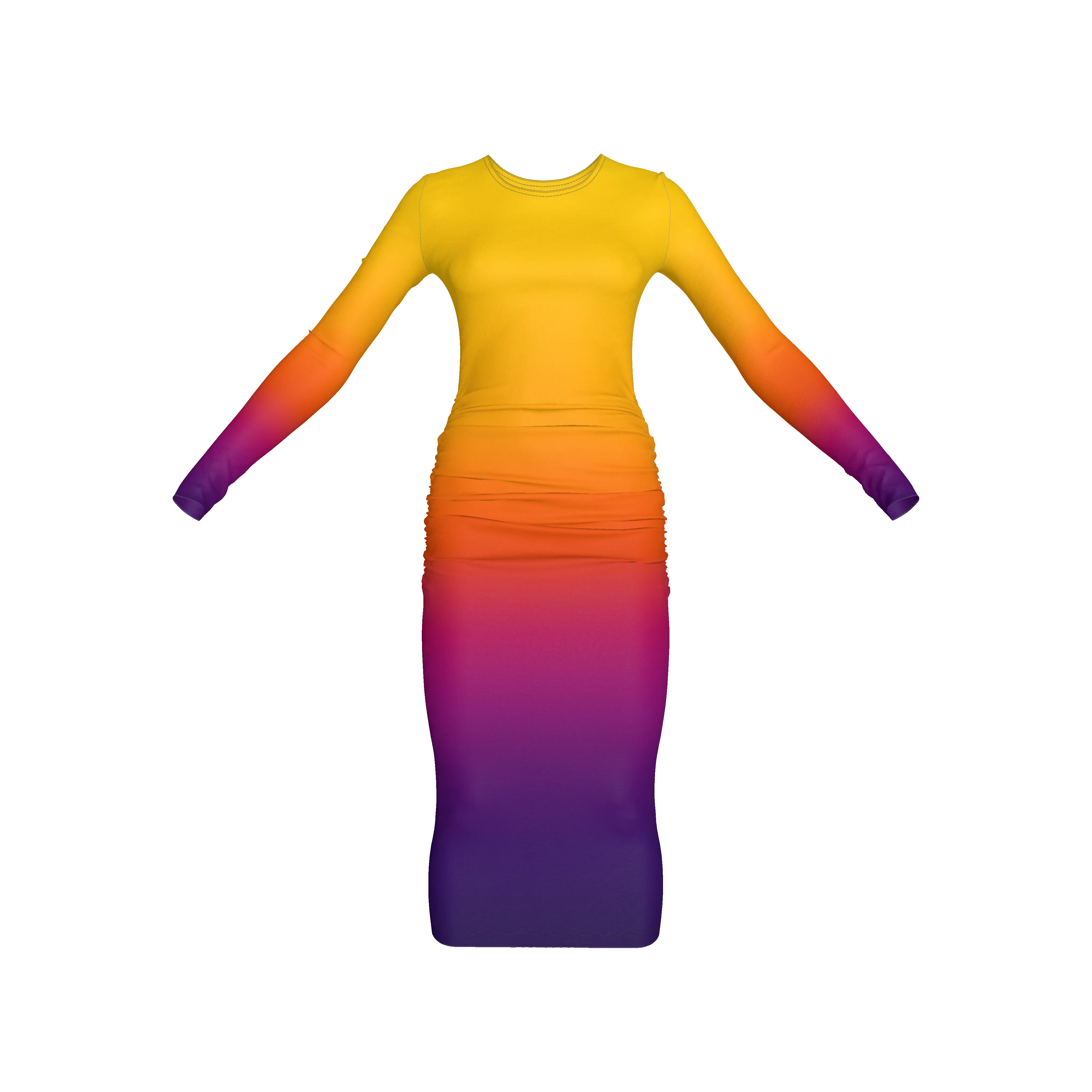 Long Sleeve Whitney - Sunburst (Printed to Order)