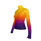 Naomi Turtleneck - Sunburst (Printed to Order)