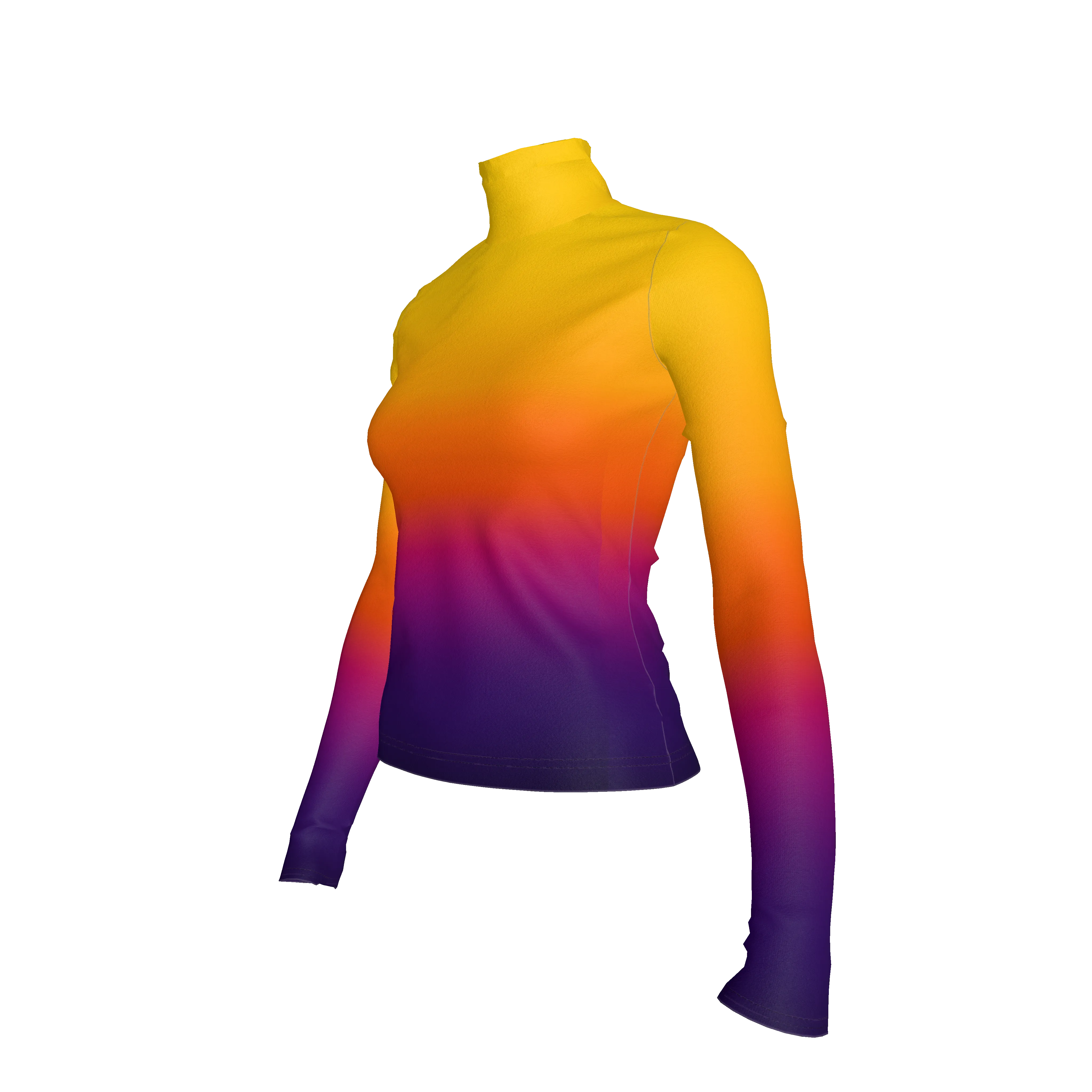 Naomi Turtleneck - Sunburst (Printed to Order)