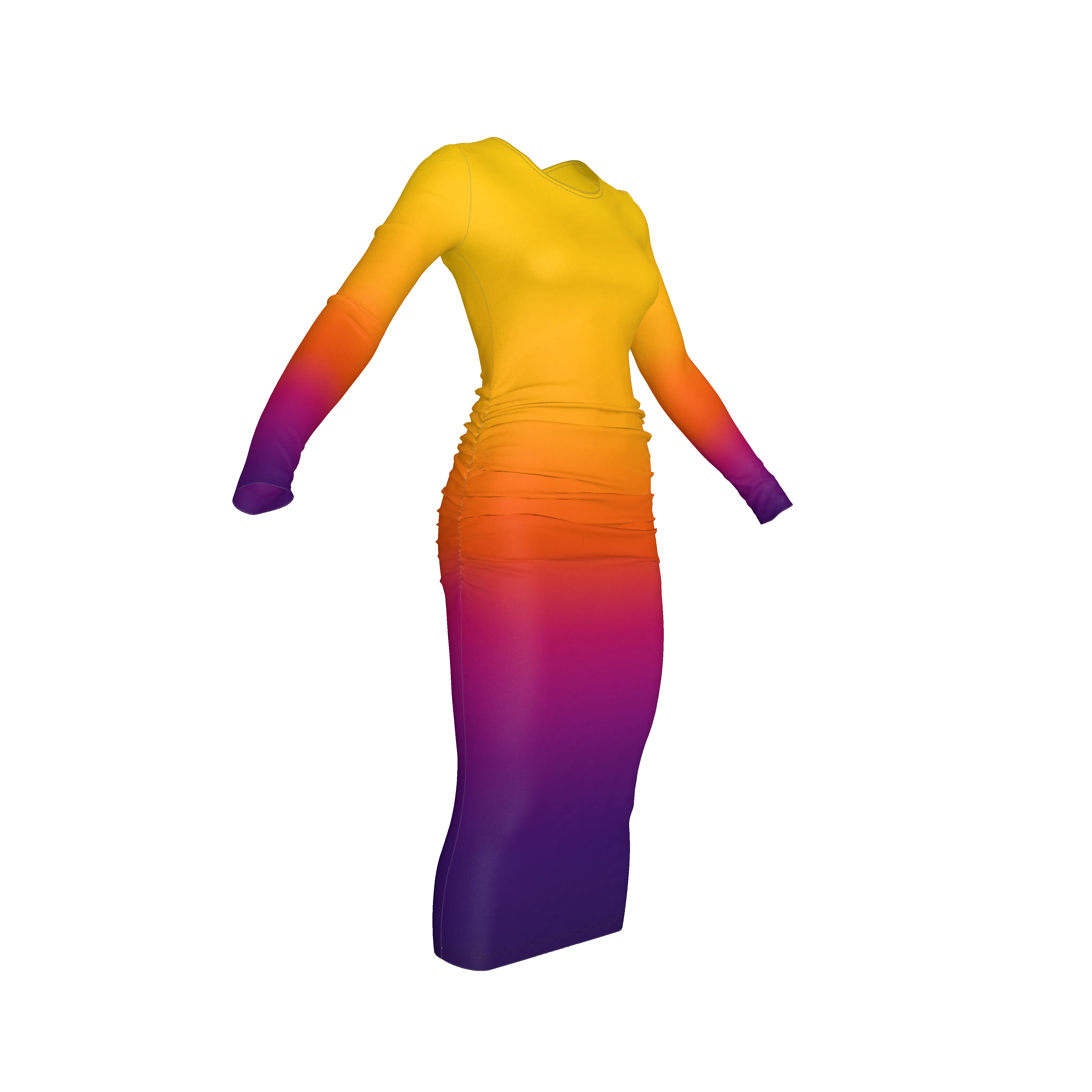 Long Sleeve Whitney - Sunburst (Printed to Order)