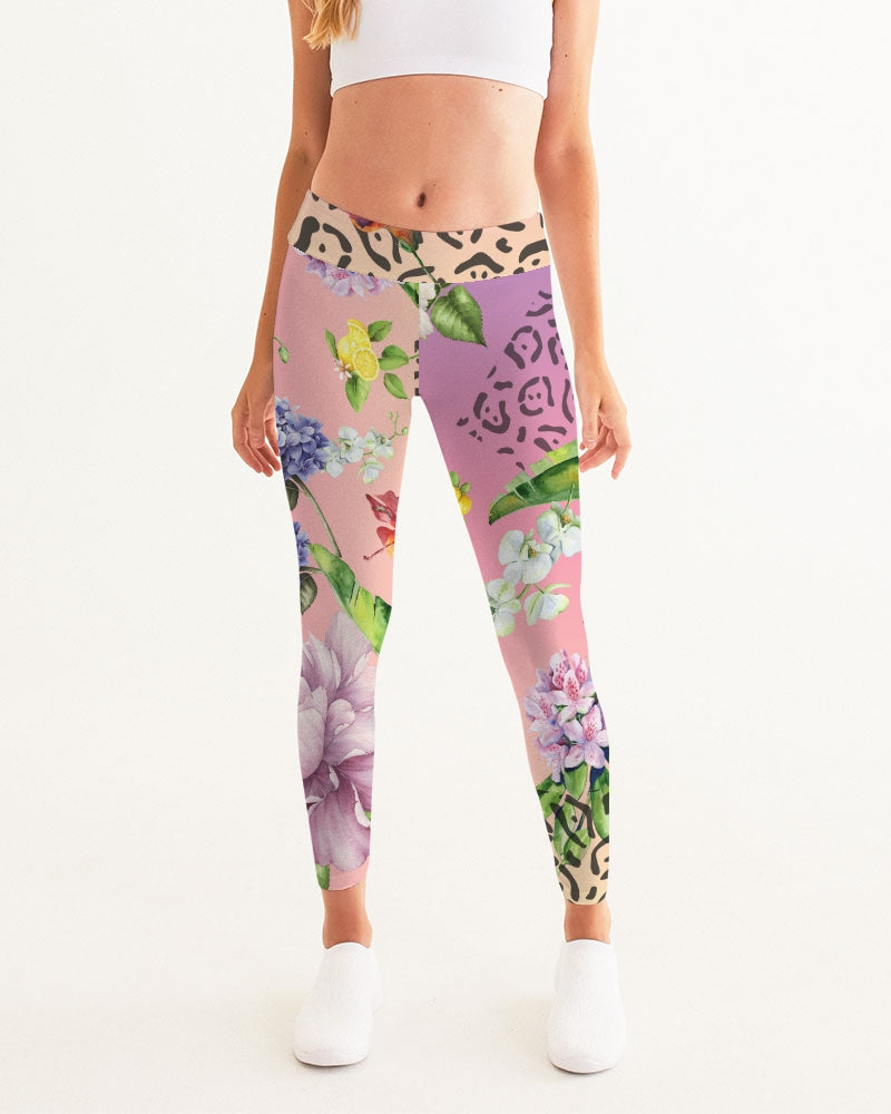 Ombre Floral Women's Yoga Pants (Pre-Order)