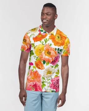 Summer Escape Men's Slim Fit Short Sleeve Polo